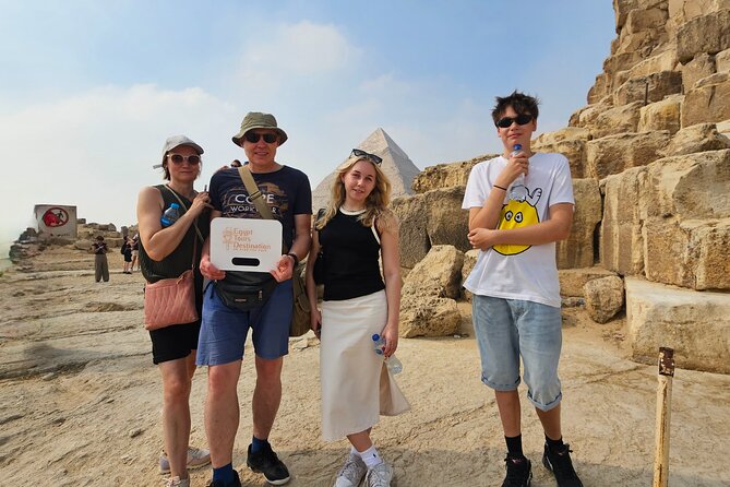 All-in-One Giza Pyramids from inside, Sphinx & Camel ride & Lunch - Stop 3: Great Sphinx panoramic zone, camel ride, and a quick Valley Temple pass