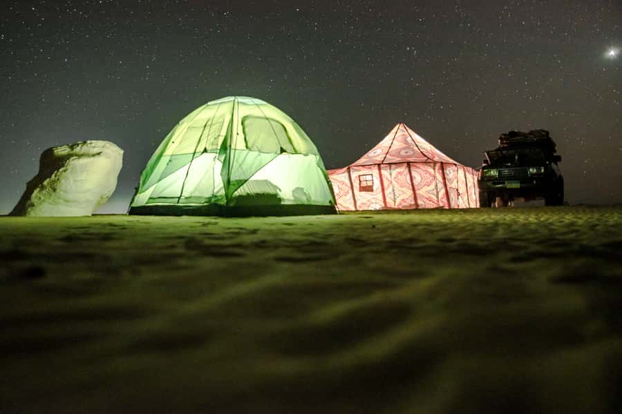 Cairo: 2-Day Bahariya Oasis Camp and Desert Tour - Black Desert and Bedouin Valley: Volcanic Rocks and a Sulfur Swim Reality Check