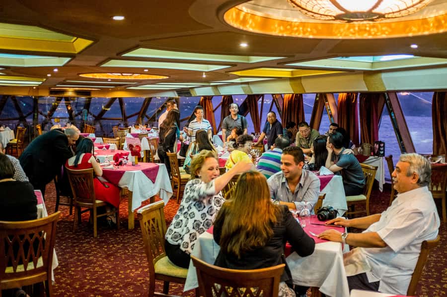 Cairo: Nile Sunset Dinner Cruise, Show & Optional Transfer - Dinner buffet on a boat: what you get and how to handle the food line