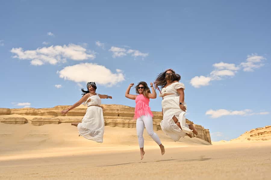 From Cairo: Desert Safari, Camel Ride, Magic Lake, & Lunch - Wadi El Rayan waterfalls: the calming counterbalance