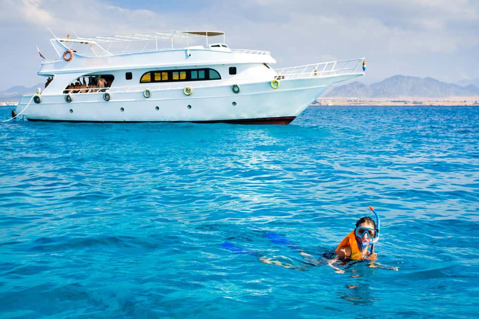 From Sharm: Ras Muhammed & White Island By Boat & intro Dive - Intro scuba (short) versus snorkeling (more flexible)