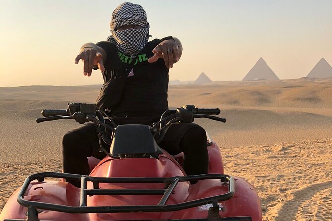 Giza pyramids, Sphinx, ATV bike, Lunch,Camel ride, Dinner cruise& shopping tour - Shopping Time: Papyrus, Fragrance Oils, and Staying in Control