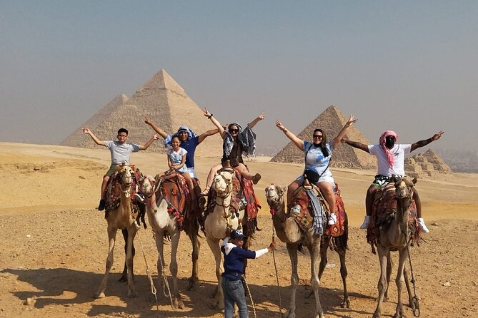 Giza Pyramids, Sphinx, Memphis, Saqqara, with private tour guide - Giza Pyramids + Sphinx: the camel ride and the valley-temple sequence