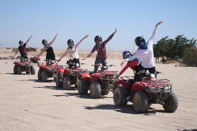 Hurghada: ATV Quad Safari, Camel Ride & Bedouin Village Tour - Sunset between mountains: the moment you should not rush