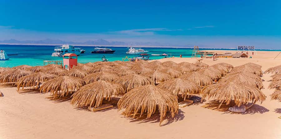 Hurghada: Hula Hula Island Boat Trip with Snorkeling & Lunch - Banana boat and sofa boat: fun that’s actually built in
