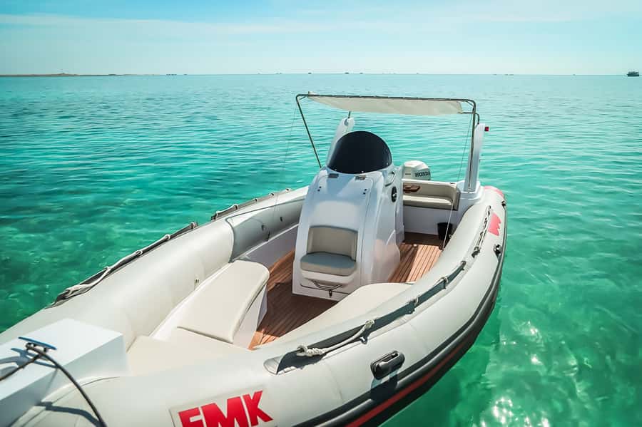 Hurghada: Orange Bay & Magawish Island Speedboat with Lunch - Optional 5-minute parasailing: for the brave, not the required