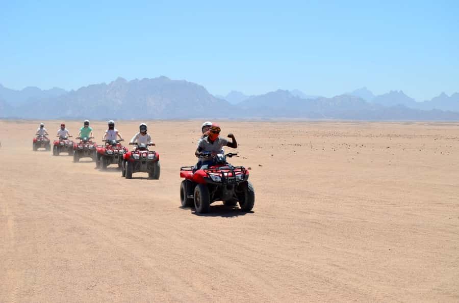Hurghada: Quad Bike, Buggy, and Camel Ride & Bedouin Village - Quad bike and buggy: the real desert driving (30 and 15 minutes)