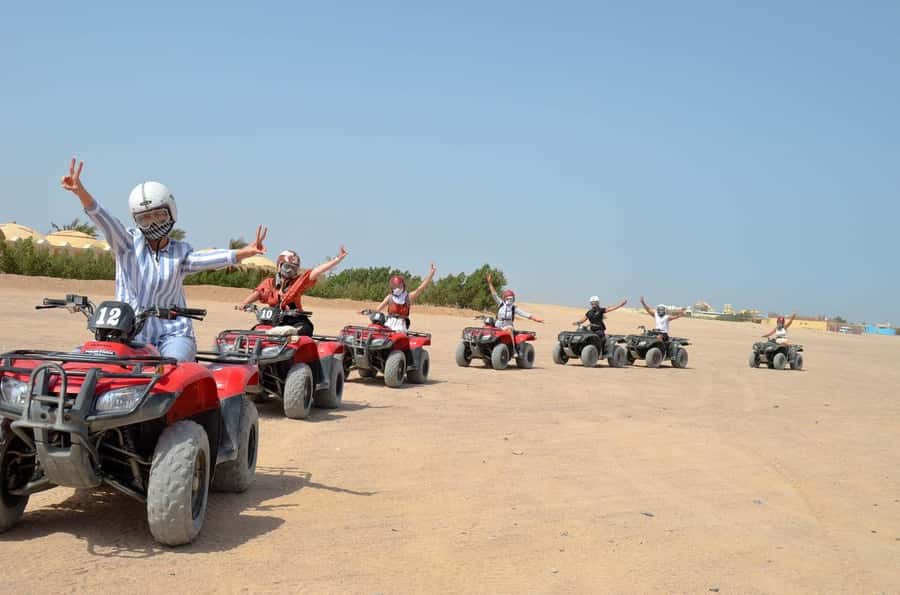 Hurghada: Quad Bike, Buggy, and Camel Ride & Bedouin Village - Bedouin village time: tea, herbs, and bread-making