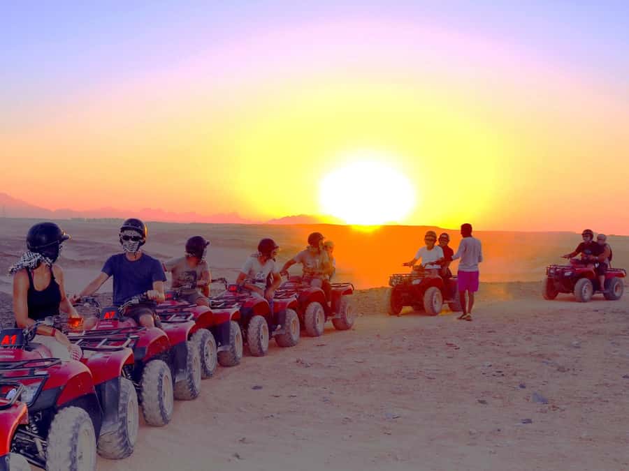 Hurghada: Quad Bike Tour of the Desert and Red Sea - Sunrise and sunset stops: what happens during the ride and afterward