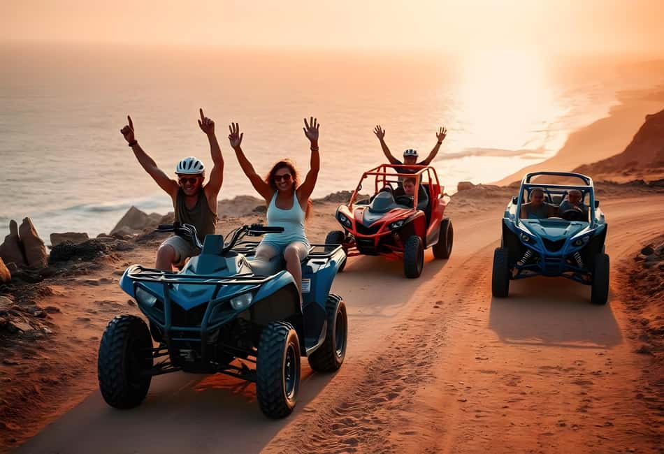 Hurghada: Sea and Mountains Quad or Buggy Family Tour - Pickup, timing, and choosing the right ride setup