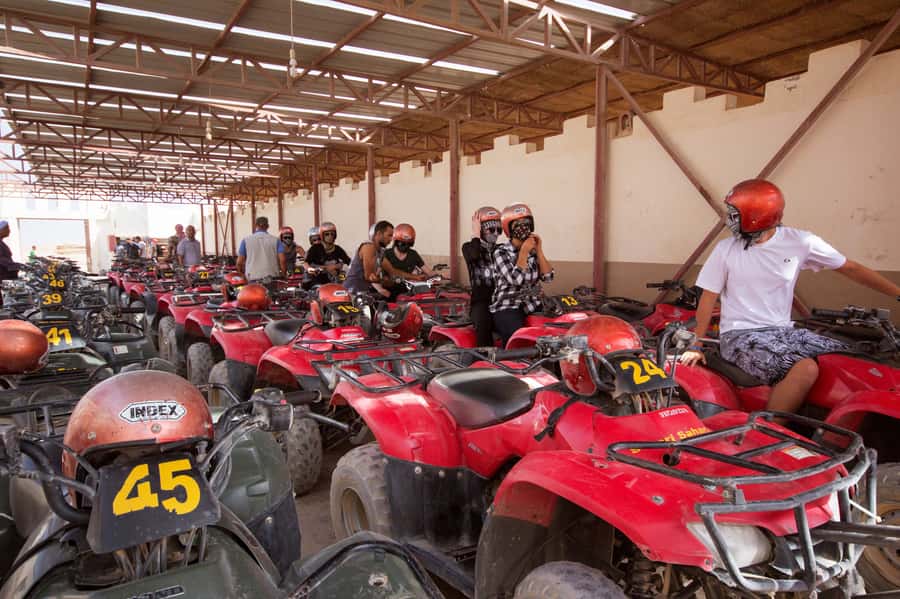 Hurghada: Sunset Quad Bike, Camel w/ Opt Stargazing and BBQ - The camel ride: included for photos, short by default, still memorable