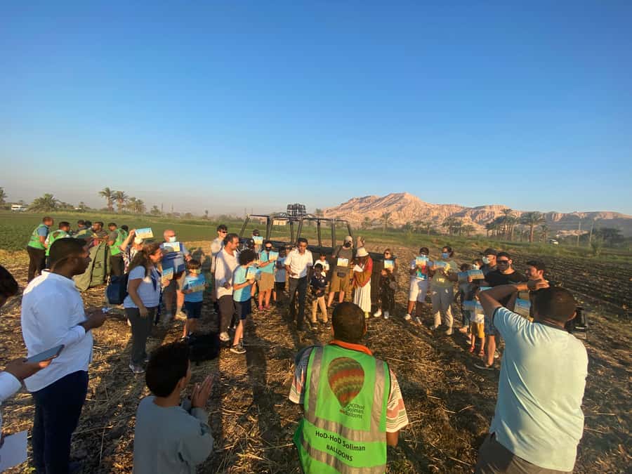 Luxor: Hot Air Balloon Ride over the Valley of the Kings - Landing in an empty field: the calm touchdown and why your posture matters