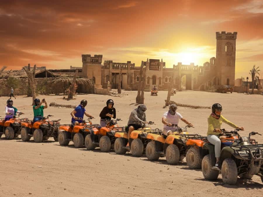 Makadi Bay: Sunset Quad & ATV Adventure & Seaview - The Safety Setup: Helmet, Briefing, and a Quick Test Drive