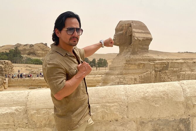 private Giza Pyramids,Sphinx and the New Grand Egyptian Museum - Great Sphinx Time: Photo Chances Plus Less Chaos