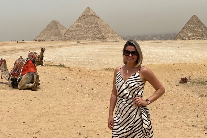 private Giza Pyramids,Sphinx and the New Grand Egyptian Museum - Panoramic View + Camel Ride: Make It Worth Your Time