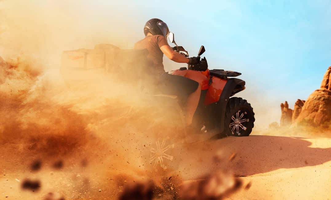 Sharm ElSheikh: ATV Quad & Buggy Adventure Sunrise or Sunset - Quad biking in the Sinai dunes: expect sand, turns, and real control