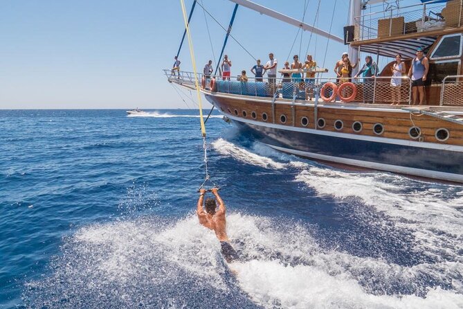 Snorkeling trip to Ras Mohamed & The White Island aboard Luxury Yacht - Sailing time with the yacht extras: swing chairs and the walk-on-water harness