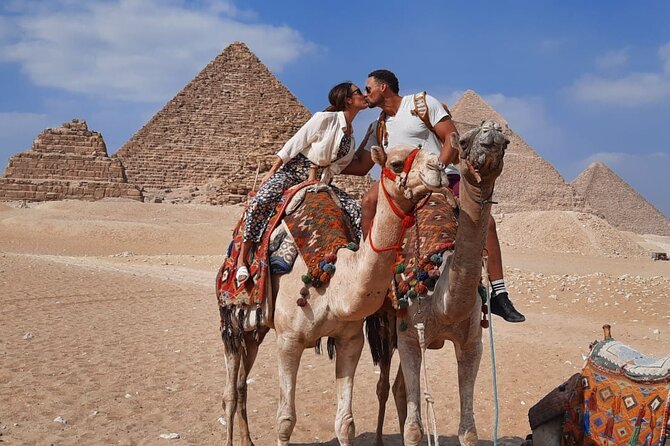 VIP Giza Pyramids, Sphinx, Lunch,Camel Ride & inside 3rd pyramid - Panoramas and the Valley Temple: getting context before the Sphinx