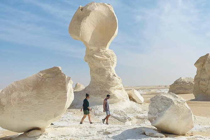 White Desert - Overnight Tour - Day 1 route: Black Desert, Crystal Mountain, and Valley of Agabat
